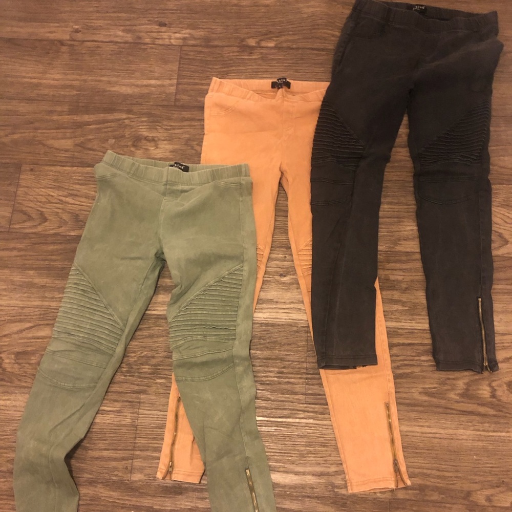 3 pack of Moto jeggings
